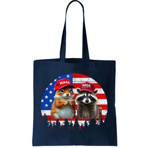 Social Media Star Peanut The Squirrel & Fred The Raccoon Tote Bag