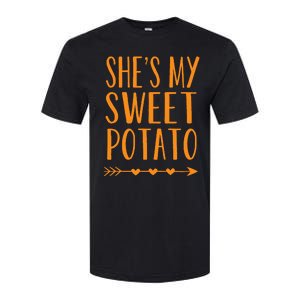 SheS My Sweet Potato Thanksgiving Halloween Matching Couple Softstyle CVC T-Shirt