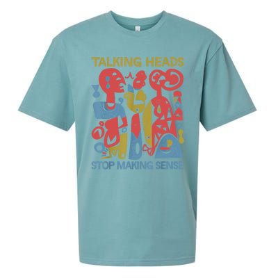 Stop Making Sensee Talking Heads Retro Funny Design Sueded Cloud Jersey T-Shirt