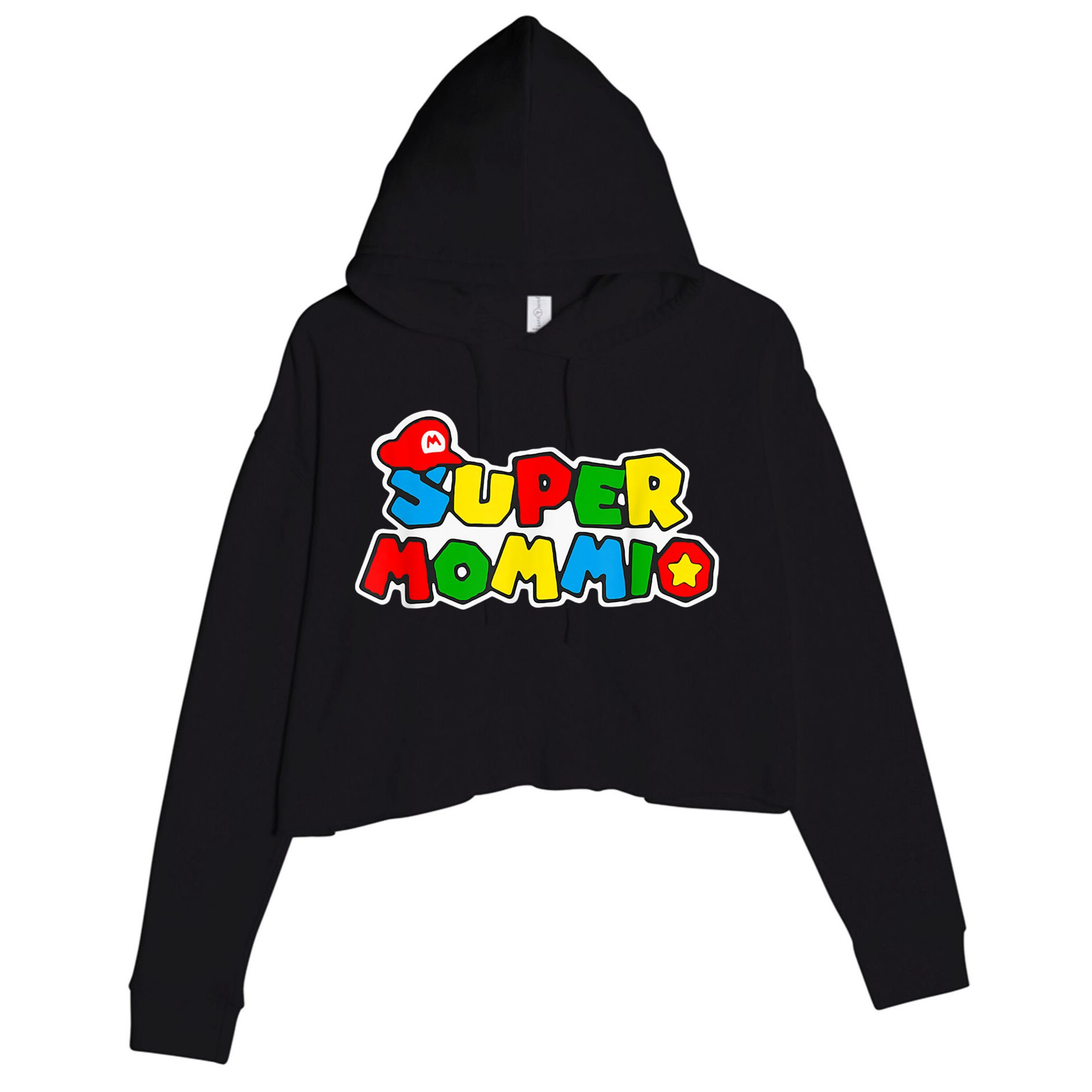 Super Mommio Crop Fleece Hoodie