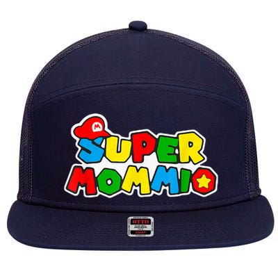 Super Mommio 7 Panel Mesh Trucker Snapback Hat