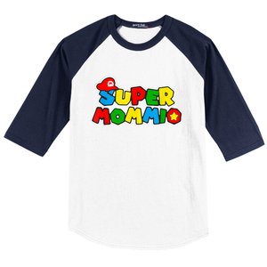 Super Mommio Baseball Sleeve Shirt