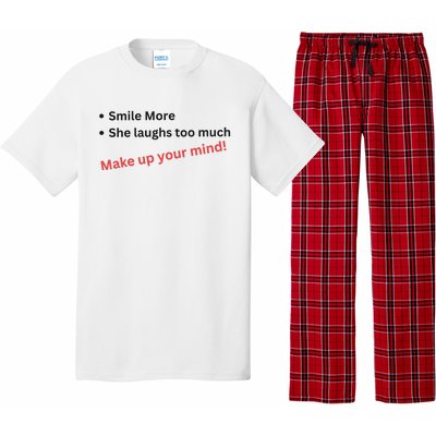 Smile More She Laughs Too Much Make Up Your Mind Kamala Harris 2024 Pajama Set