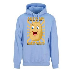 Shes My Sweet Potato Thanksgiving Funny Matching Couples Gift Unisex Surf Hoodie