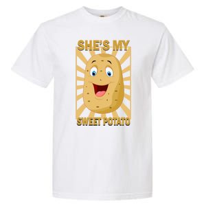 Shes My Sweet Potato Thanksgiving Funny Matching Couples Gift Garment-Dyed Heavyweight T-Shirt