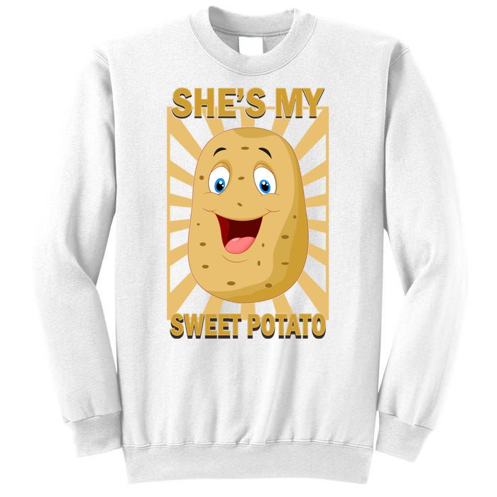 Shes My Sweet Potato Thanksgiving Funny Matching Couples Gift Sweatshirt