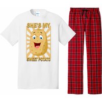 Shes My Sweet Potato Thanksgiving Funny Matching Couples Gift Pajama Set