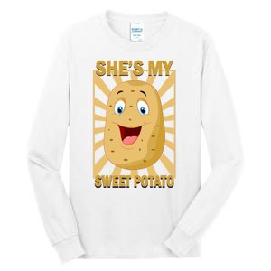 Shes My Sweet Potato Thanksgiving Funny Matching Couples Gift Tall Long Sleeve T-Shirt