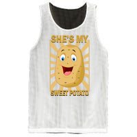 Shes My Sweet Potato Thanksgiving Funny Matching Couples Gift Mesh Reversible Basketball Jersey Tank