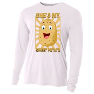 Shes My Sweet Potato Thanksgiving Funny Matching Couples Gift Cooling Performance Long Sleeve Crew