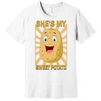 Shes My Sweet Potato Thanksgiving Funny Matching Couples Gift Premium T-Shirt