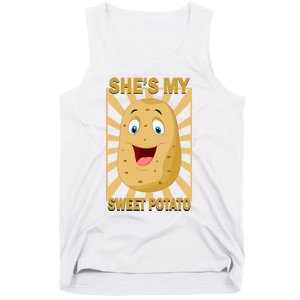 Shes My Sweet Potato Thanksgiving Funny Matching Couples Gift Tank Top