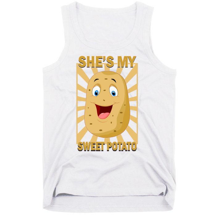 Shes My Sweet Potato Thanksgiving Funny Matching Couples Gift Tank Top