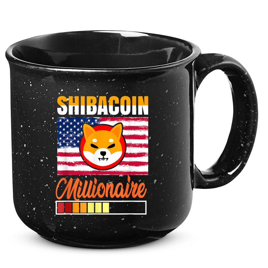 Shibacoin Miner Shiba Inu Coin Dog Lover Cryptocurrency 15oz Campfire Ceramic Mug