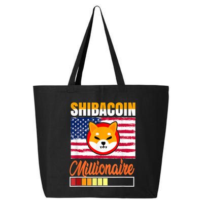 Shibacoin Miner Shiba Inu Coin Dog Lover Cryptocurrency 25L Jumbo Tote