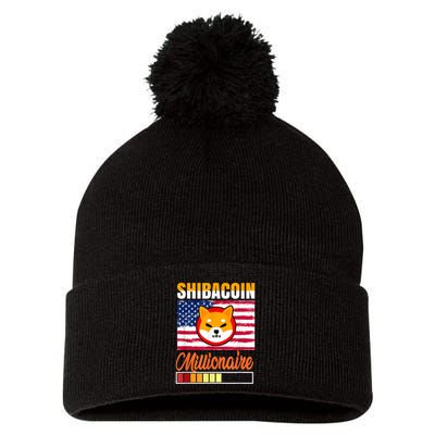 Shibacoin Miner Shiba Inu Coin Dog Lover Cryptocurrency Pom Pom 12in Knit Beanie