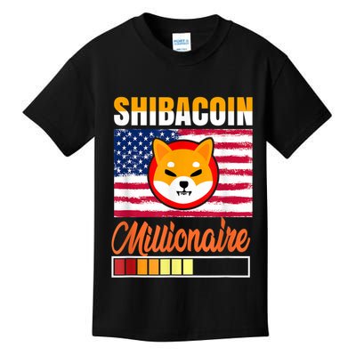 Shibacoin Miner Shiba Inu Coin Dog Lover Cryptocurrency Kids T-Shirt