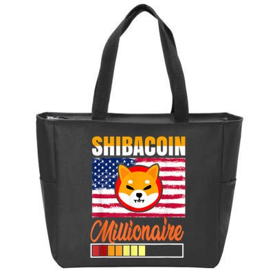 Shibacoin Miner Shiba Inu Coin Dog Lover Cryptocurrency Zip Tote Bag