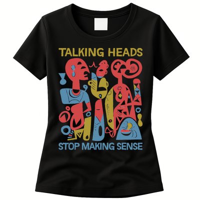Stop Making Sensee Talking Heads Retro Womens T-Shirt