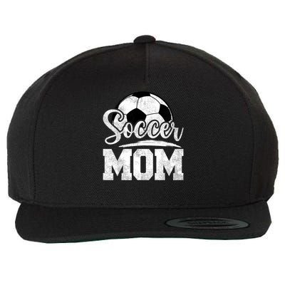 Soccer Mom Soccer Player Game Day Mother's Day Wool Snapback Cap