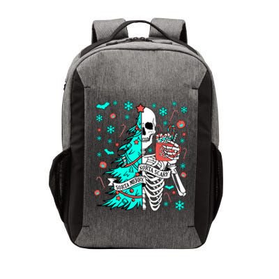 Sorta Merry Sorta Scary Funny Christmas Skeleton Tree Santa Gift Vector Backpack