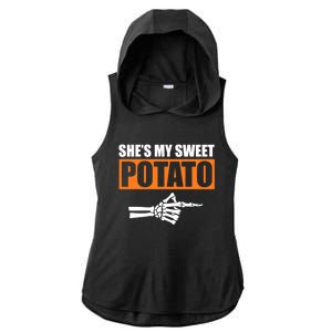 Shes My Sweet Potato Gift I Yam Matching Couple Halloween Gift Ladies PosiCharge Tri-Blend Wicking Draft Hoodie Tank