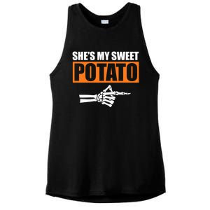 Shes My Sweet Potato Gift I Yam Matching Couple Halloween Gift Ladies PosiCharge Tri-Blend Wicking Tank