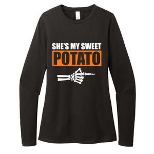 Shes My Sweet Potato Gift I Yam Matching Couple Halloween Gift Womens CVC Long Sleeve Shirt