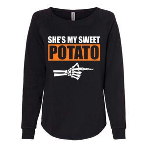 Shes My Sweet Potato Gift I Yam Matching Couple Halloween Gift Womens California Wash Sweatshirt