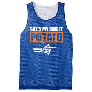 Shes My Sweet Potato Gift I Yam Matching Couple Halloween Gift Mesh Reversible Basketball Jersey Tank