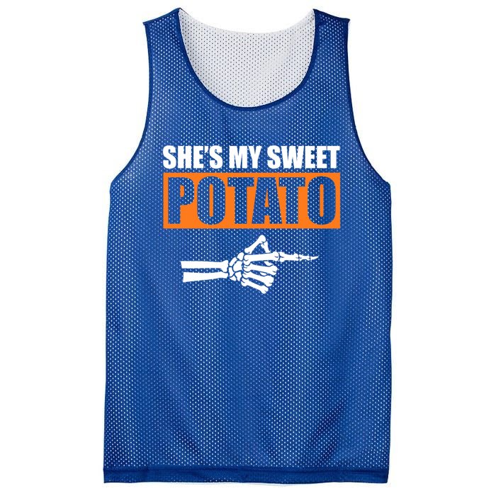 Shes My Sweet Potato Gift I Yam Matching Couple Halloween Gift Mesh Reversible Basketball Jersey Tank