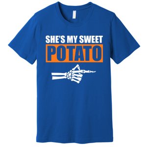 Shes My Sweet Potato Gift I Yam Matching Couple Halloween Gift Premium T-Shirt