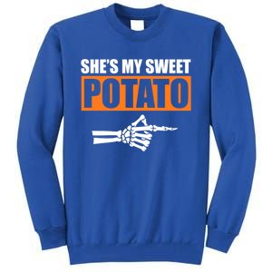 Shes My Sweet Potato Gift I Yam Matching Couple Halloween Gift Tall Sweatshirt