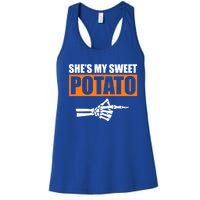 Shes My Sweet Potato Gift I Yam Matching Couple Halloween Gift Women's Racerback Tank