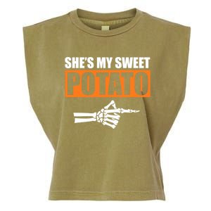 Shes My Sweet Potato Gift I Yam Matching Couple Halloween Gift Garment-Dyed Women's Muscle Tee