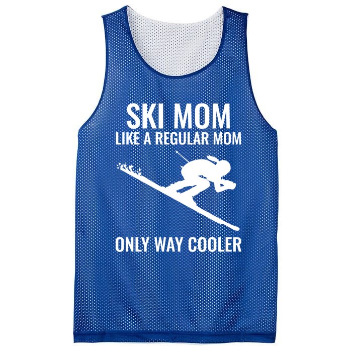 Ski Mom Skiing Gift Mesh Reversible Basketball Jersey Tank