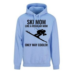 Ski Mom Skiing Gift Unisex Surf Hoodie