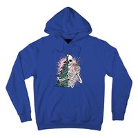 Sorta Merry Sorta Scary Funny Christmas Skeleton Bleached  Hoodie