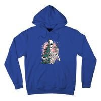 Sorta Merry Sorta Scary Funny Christmas Skeleton Bleached  Tall Hoodie