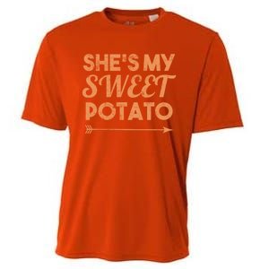 Shes My Sweet Potato Gift I Yam Matching Thanksgiving Gift Cooling Performance Crew T-Shirt