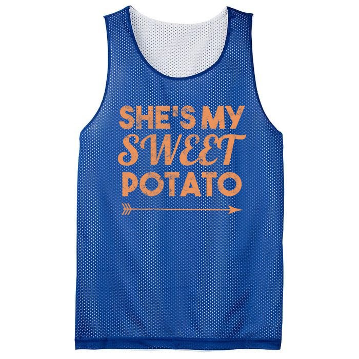 Shes My Sweet Potato Gift I Yam Matching Thanksgiving Gift Mesh Reversible Basketball Jersey Tank