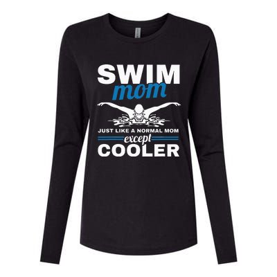 Swimmer Mother Swimming  Swim Mom Like A Normal Mom Womens Cotton Relaxed Long Sleeve T-Shirt