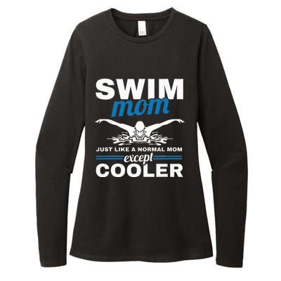 Swimmer Mother Swimming  Swim Mom Like A Normal Mom Womens CVC Long Sleeve Shirt