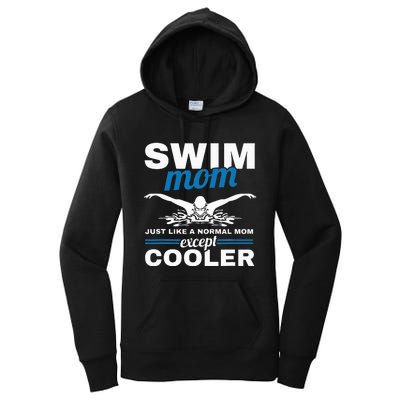 Swimmer Mother Swimming  Swim Mom Like A Normal Mom Women's Pullover Hoodie