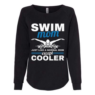 Swimmer Mother Swimming  Swim Mom Like A Normal Mom Womens California Wash Sweatshirt