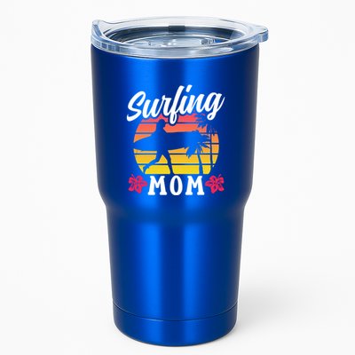 Surfing Mom Sayings Surfboard Surfer Surf Mother Mommy Mama Gift Tumbler