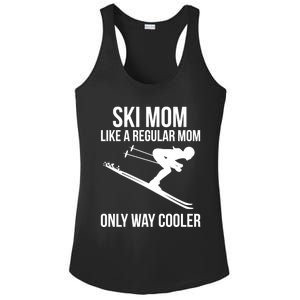 Ski Mom Skiing Gift Ladies PosiCharge Competitor Racerback Tank