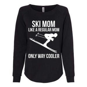 Ski Mom Skiing Gift Womens California Wash Sweatshirt