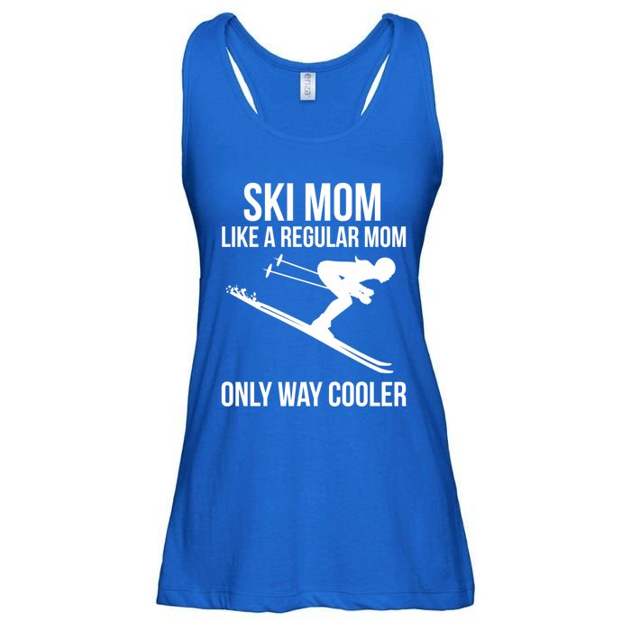 Ski Mom Skiing Gift Ladies Essential Flowy Tank