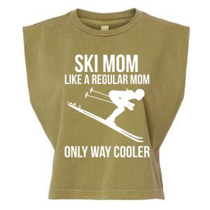 Ski Mom Skiing Gift Garment-Dyed Women's Muscle Tee